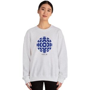 NWOT CBC 1986 Retro Logo Crewneck Sweatshirt in Light Grey | Size S